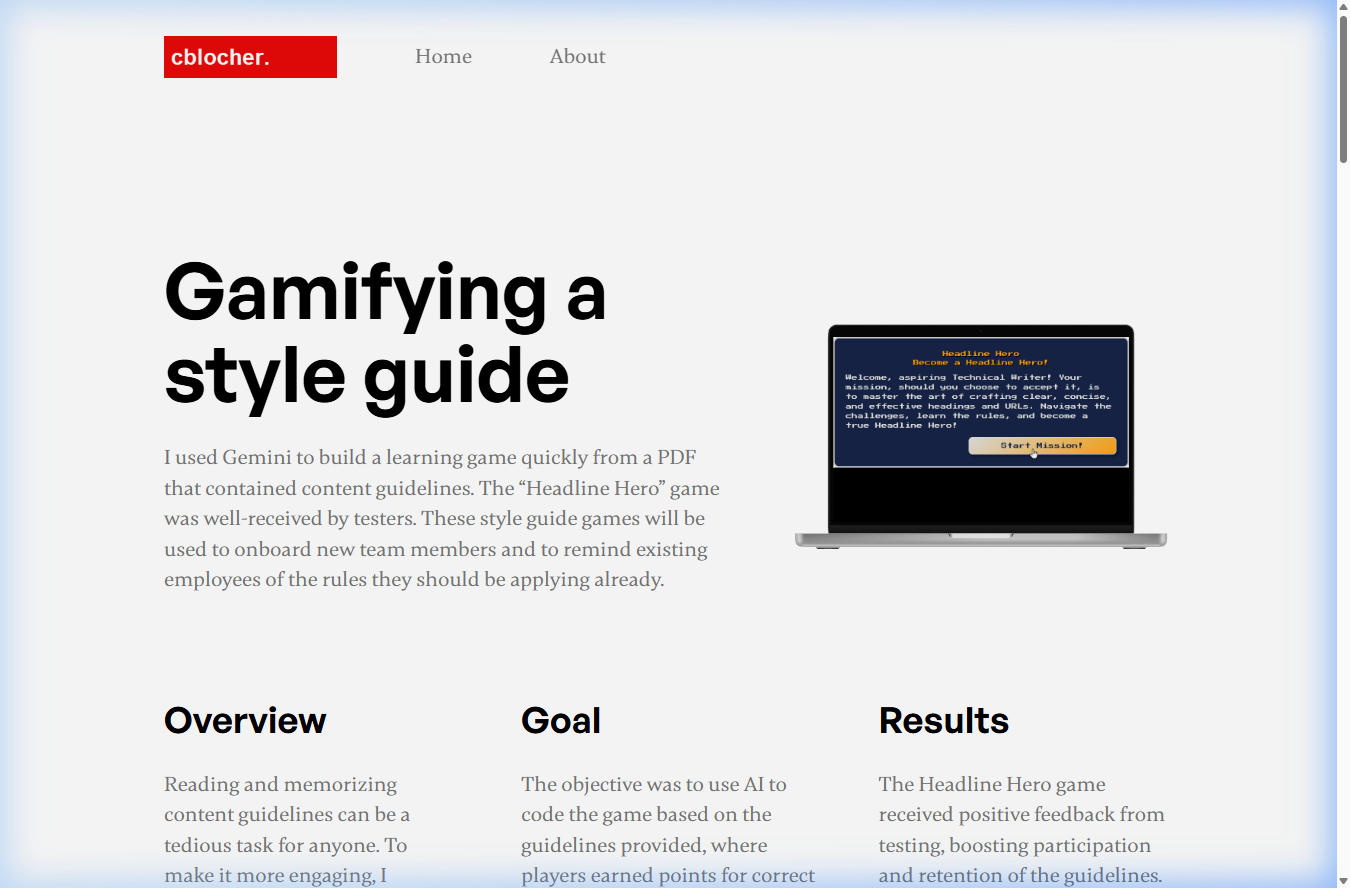 Headline Hero Laptop Mockup
